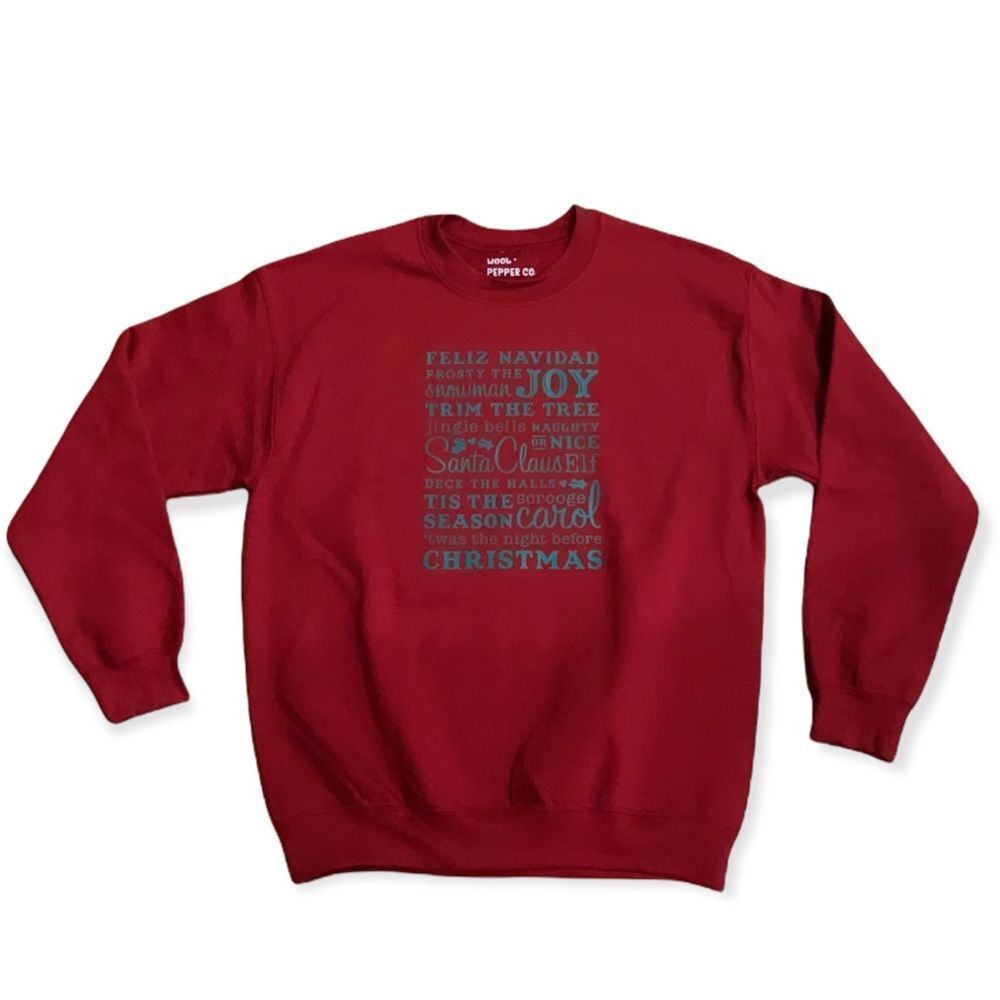 NWT Wool + Pepper Co. Christmas Crewneck Sweatshirt